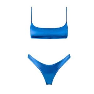 NWT TRIANGL GALAXY ROYAL BIKINI TOP SM+ BOTTOM SM